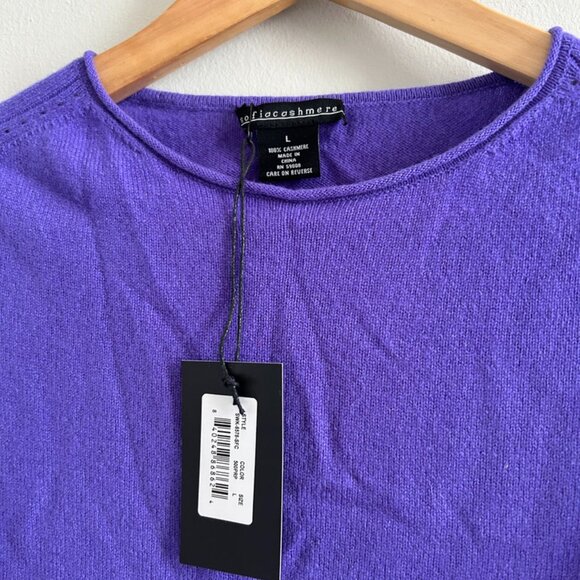 Sofia Cashmere - purple sweater - Picture 5 of 8